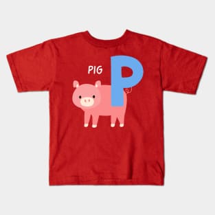 Pig name animal funny Kids T-Shirt